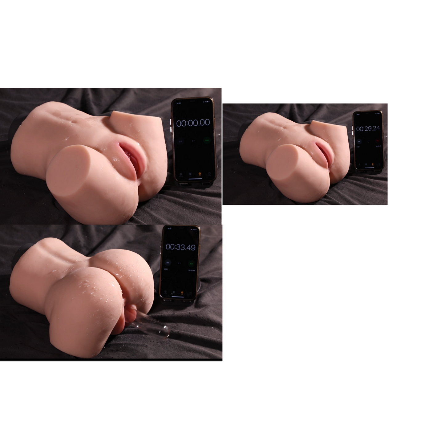 MuseLuv Retractable Double Vibration 4-Language Voice Automatic Male Masturbator, 9LB Realistic 3D Lifelike Butt Pocket Pussy Ass, Hands-Free Male Stroker Adult Sex Toy for Men