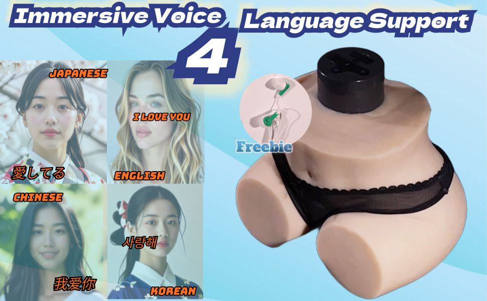 MuseLuv Retractable Double Vibration 4-Language Voice Automatic Male Masturbator, 14.33LB Realistic 3D Lifelike Butt Pocket Pussy Ass, Hands-Free Male Stroker Adult Sex Toy for Men