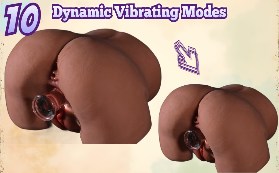 MuseLuv Heating 10 Vibration 6 Sucking 4 Voices Brown Automatic Sex Dolls Male Masturbators 6.7LB Butt Realistic 3D Lifelike Pocket Pussy Ass for Mens Adult Sex Doll Toys Hands Free Male Stroker