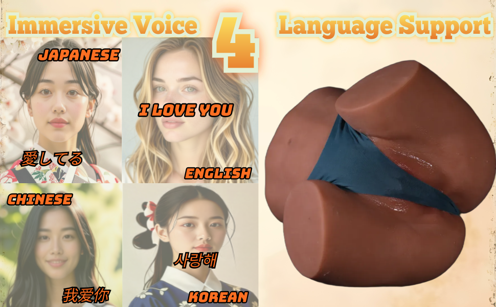 MuseLuv Heating 10 Vibration 6 Sucking 4 Voices Brown Automatic Sex Dolls Male Masturbators 6.7LB Butt Realistic 3D Lifelike Pocket Pussy Ass for Mens Adult Sex Doll Toys Hands Free Male Stroker