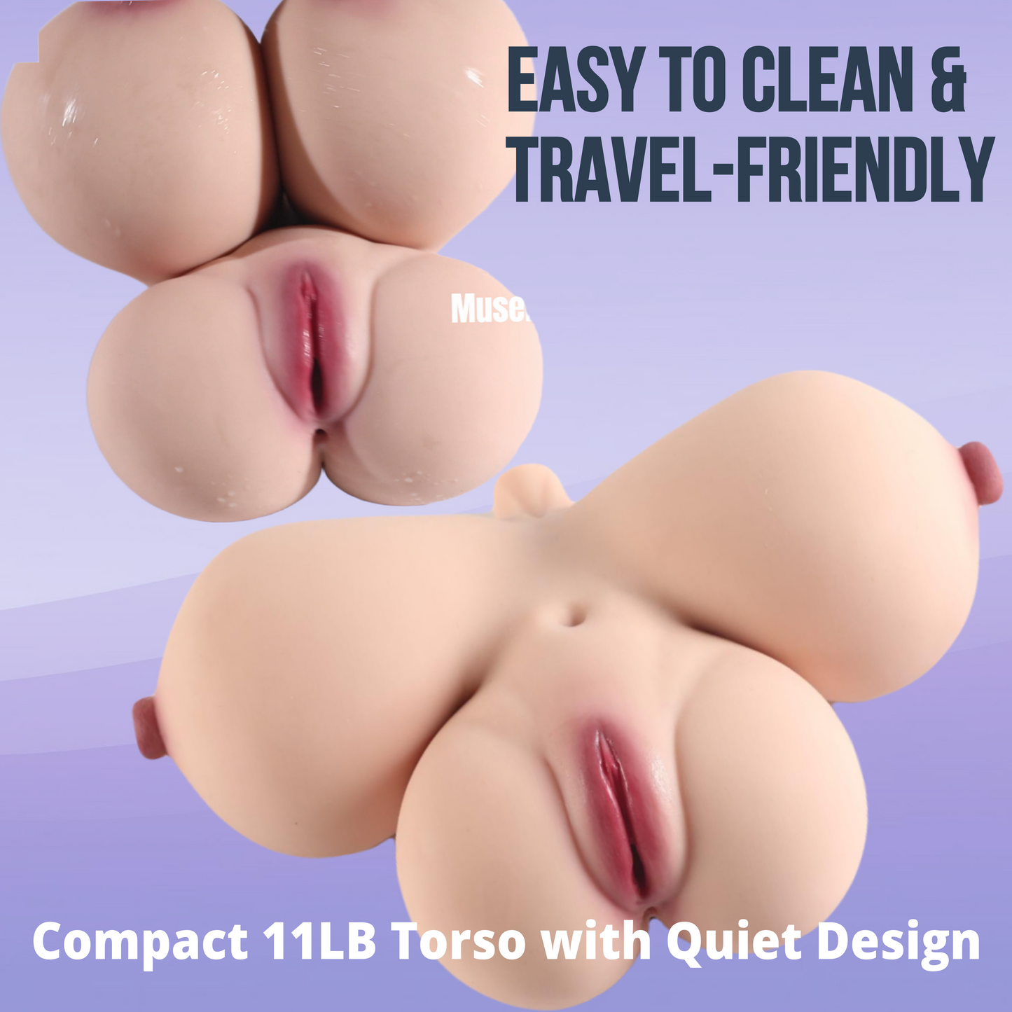 11lb Sex Doll with Penetrable Big Nipples 4 in 1 Real Channels Sex Doll Big Boobs Pussy Pocket Torso Love Dolls Ass Anal Sex Toy for Men Masturbation masturbators Vagina